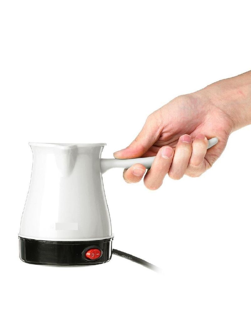 Cefeteira Maquina De Cafe Eletrica 600w Expresso Turco Europeu Cafeteira Aquecedor De Agua Luxo Branca