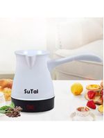 Cefeteira Maquina De Cafe Eletrica 600w Expresso Turco Europeu Cafeteira Aquecedor De Agua Luxo Branca