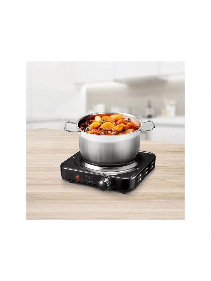 Fogao Cooktop Eletrico Portatil Elgin Fog20 1 Boca 1000W
