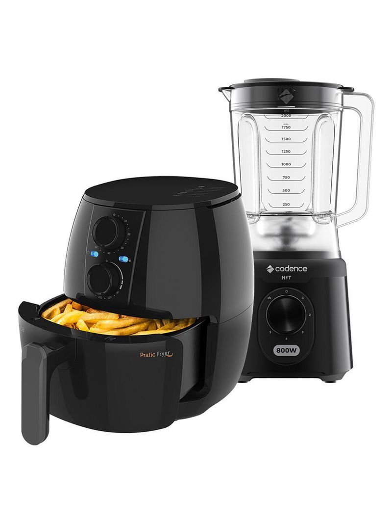 Kit Hit Cadence Liquidificador E Fritadeira 220V