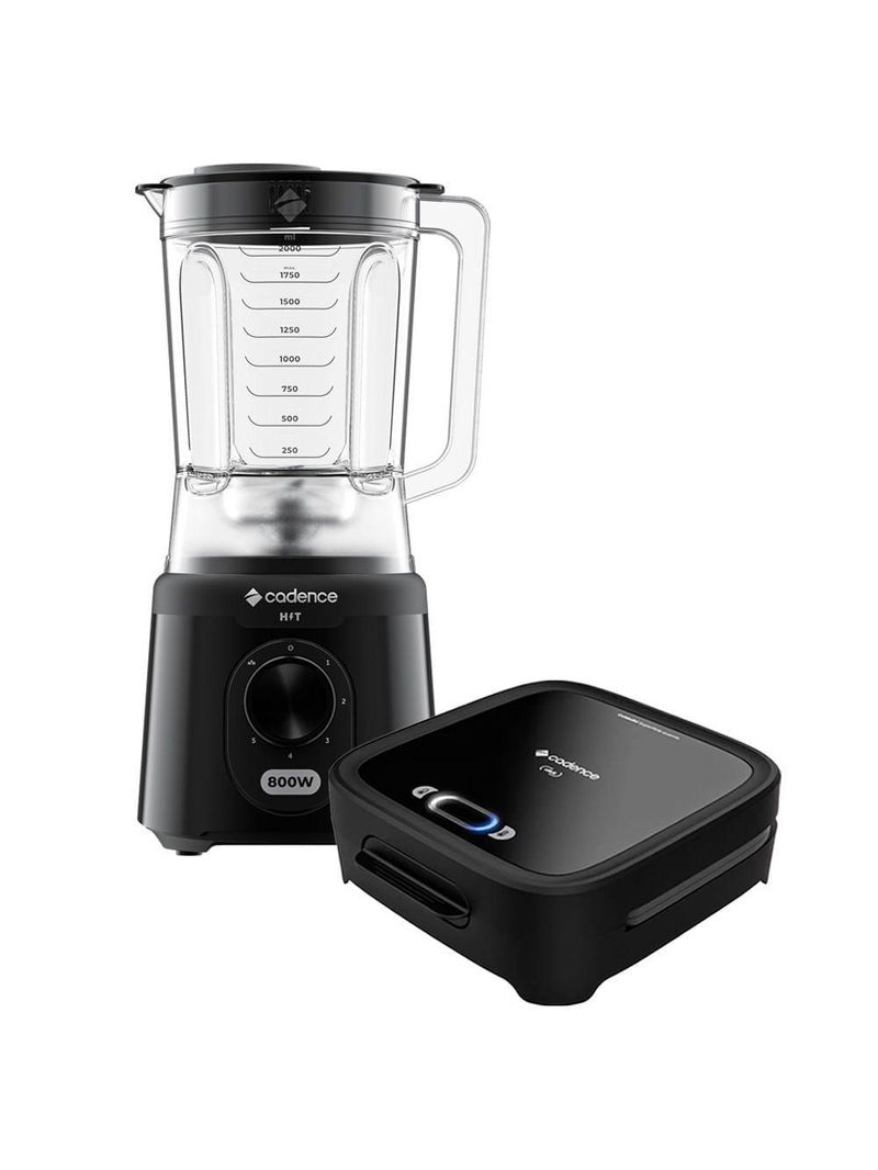 Kit Click Cadence Sanduicheira E Liquidificador Hit 220V