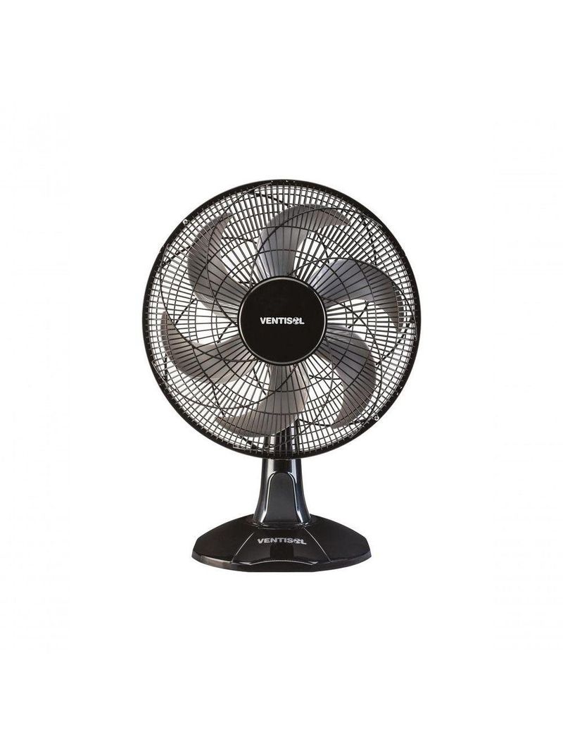 Ventilador De Mesa Ventisol Oscilante 40cm Turbo 6 Preto Cinza 220V