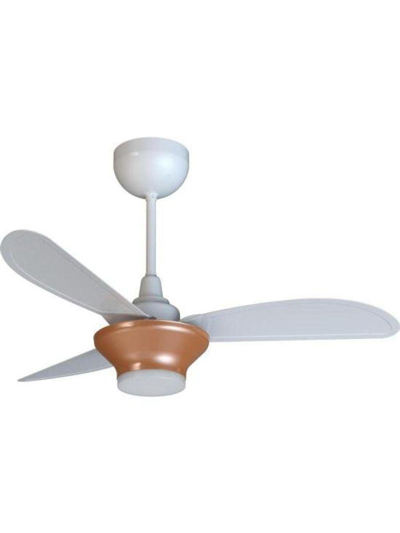 Ventilador De Teto Ventisol Mistral 3 Pás Branco/bronze Bivolt