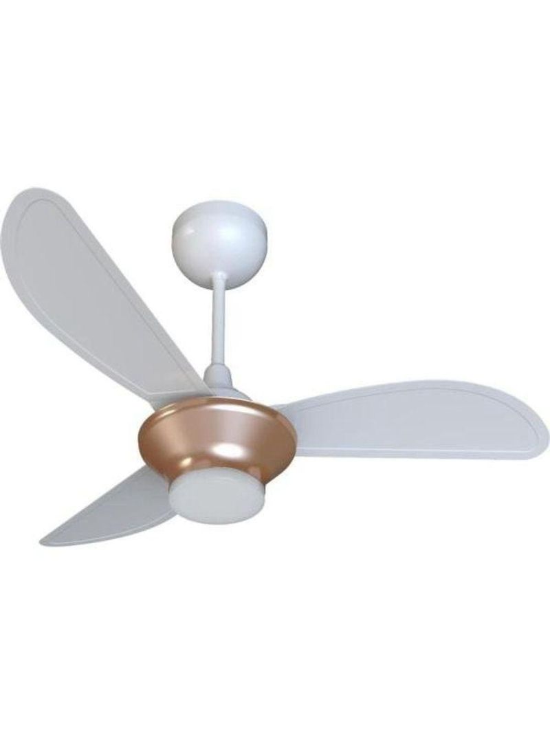 Ventilador De Teto Ventisol Mistral 3 Pás Branco/bronze Bivolt