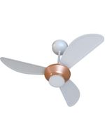 Ventilador De Teto Ventisol Mistral 3 Pás Branco/bronze Bivolt