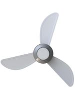 Ventilador De Teto Ventisol Mistral 3 Pás Branco/cinza Bivolt