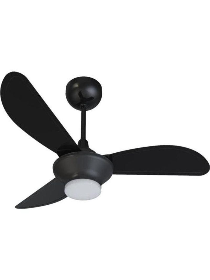 Ventilador De Teto Ventisol Mistral 3 Pás Preto Bivolt