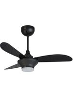 Ventilador De Teto Ventisol Mistral 3 Pás Preto Bivolt