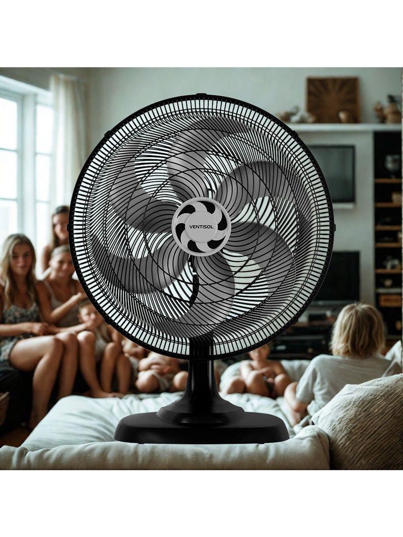 Ventilador Ventisol Osc Mesa Turbo 6P 50cm Pr Premium 110V