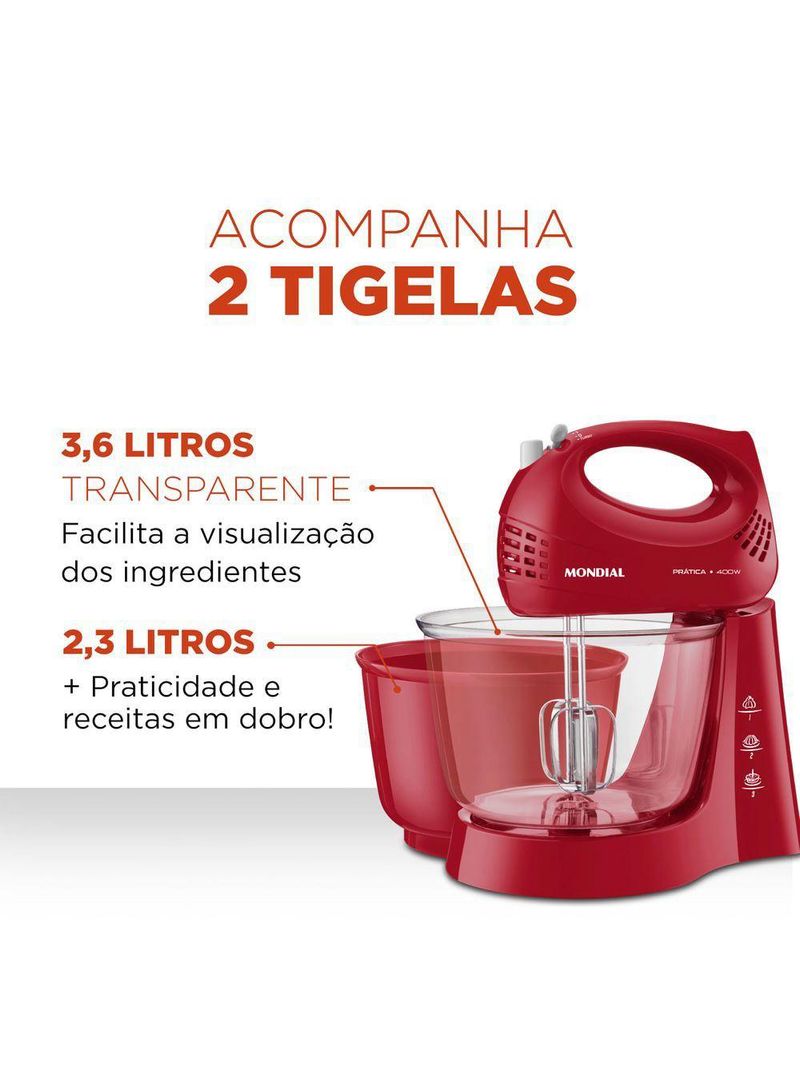 Batedeira Mondial Prática B-45-R 127V
