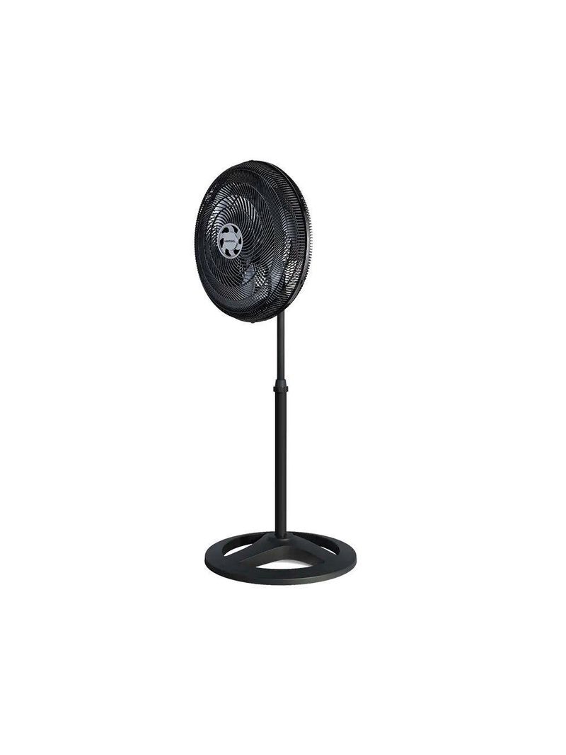 Ventilador Oscilante De Coluna Turbo 6 Pás 50cm Preto 110V