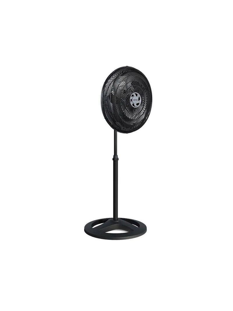 Ventilador Oscilante De Coluna Turbo 6 Pás 50cm Preto 110V