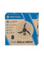 Ventilador De Parede 60cm 127v New Premium cor de acabamento Preto Ventisol