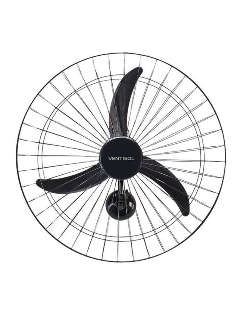 Ventilador De Parede 60cm 127v New Premium cor de acabamento Preto Ventisol