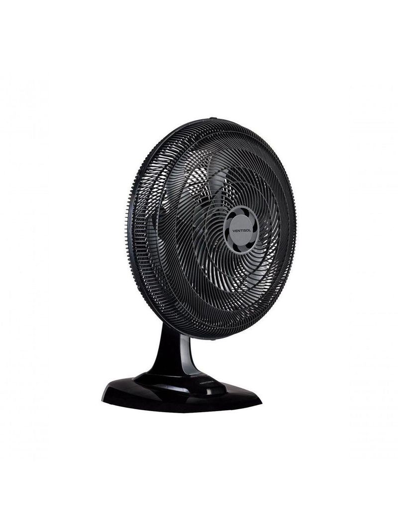 Ventilador Osc Mesa Turbo 6 50cm 6 Pás 110V Preto Prata