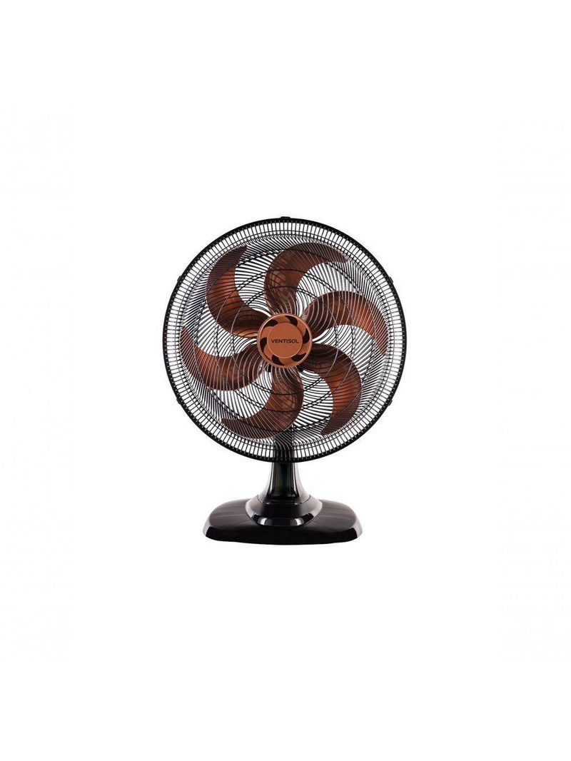 Ventilador Osc Mesa Turbo 50cm 6 Pás 220V Preto Bronze