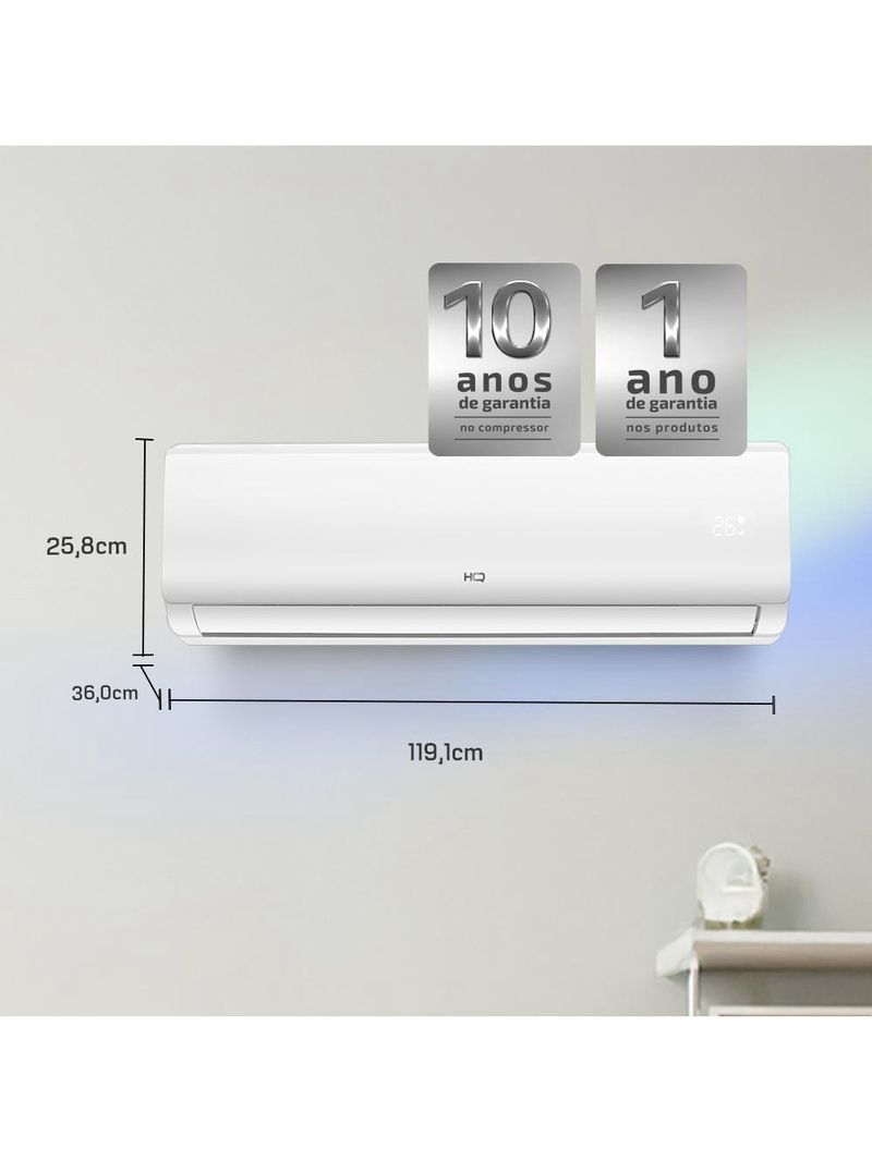 Ar Condicionado HQ 36000 BTU Inverter Quente e Frio 220V