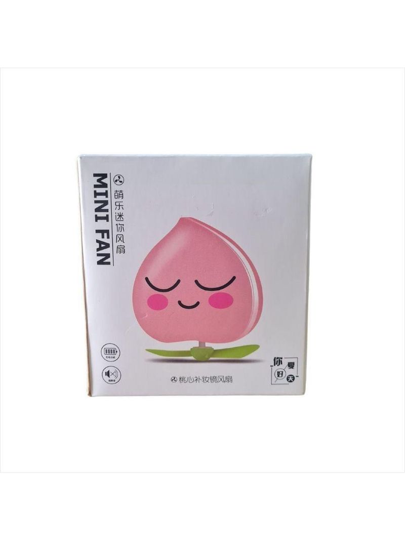 Mini Ventilador Portátil Com Espelho Led Usb|