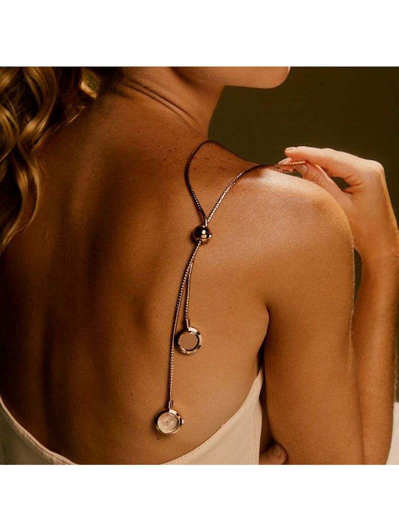 Colar Relógio Euro Feminino Unique Rosé - Eu2035ywv-4ji Eu2035ywv-4ji