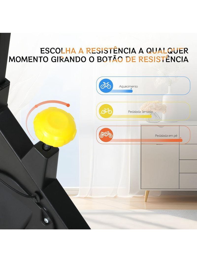 Bicicleta Ergométrica Spinning Gallant Start Roda de Inercia 6kg Magnética Até 120kg (GSP06HMGA-PT)