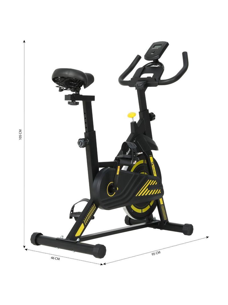 Bicicleta Ergométrica Spinning Gallant Start Roda de Inercia 6kg Magnética Até 120kg (GSP06HMGA-PT)
