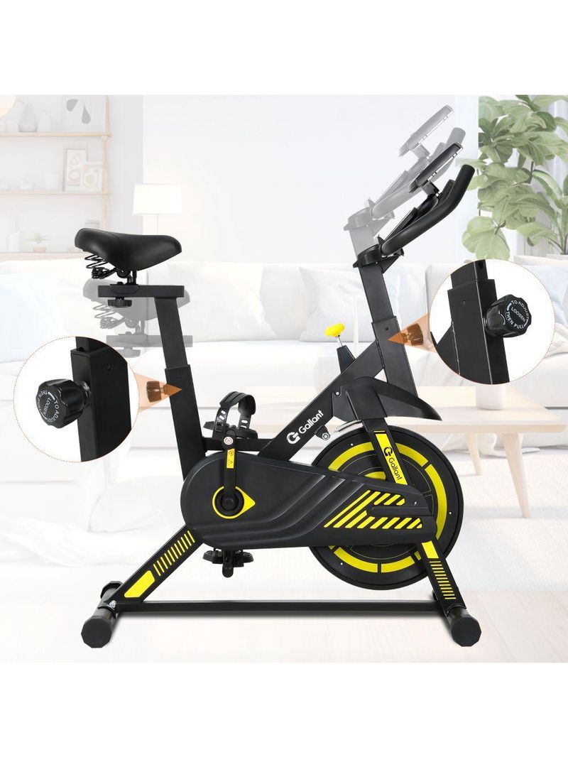 Bicicleta Ergométrica Spinning Gallant Start Roda de Inercia 6kg Magnética Até 120kg (GSP06HMGA-PT)