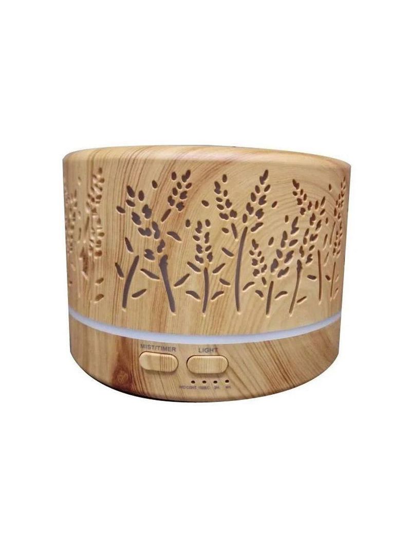 Difusor Aroma Umidificador Madeira Florido C Controle Remoto