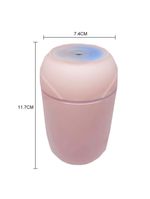 Umidificador Domestico Silencioso Luz Colorida Led Spray Rosa