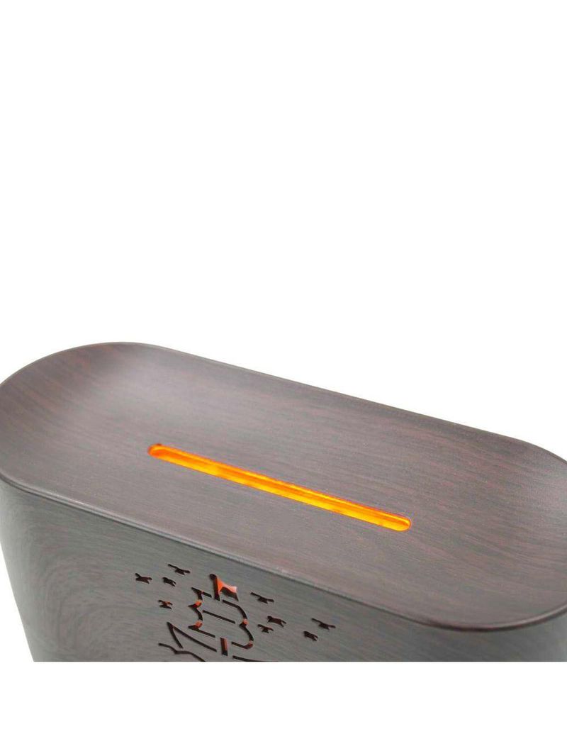 Difusor Aromatizador Umidificador De Ar Oleos Essenciais Fogueira Mogno