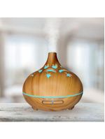 Umidificador De Ar Colorido Com Luminaria Moderno Usb 500 Ml