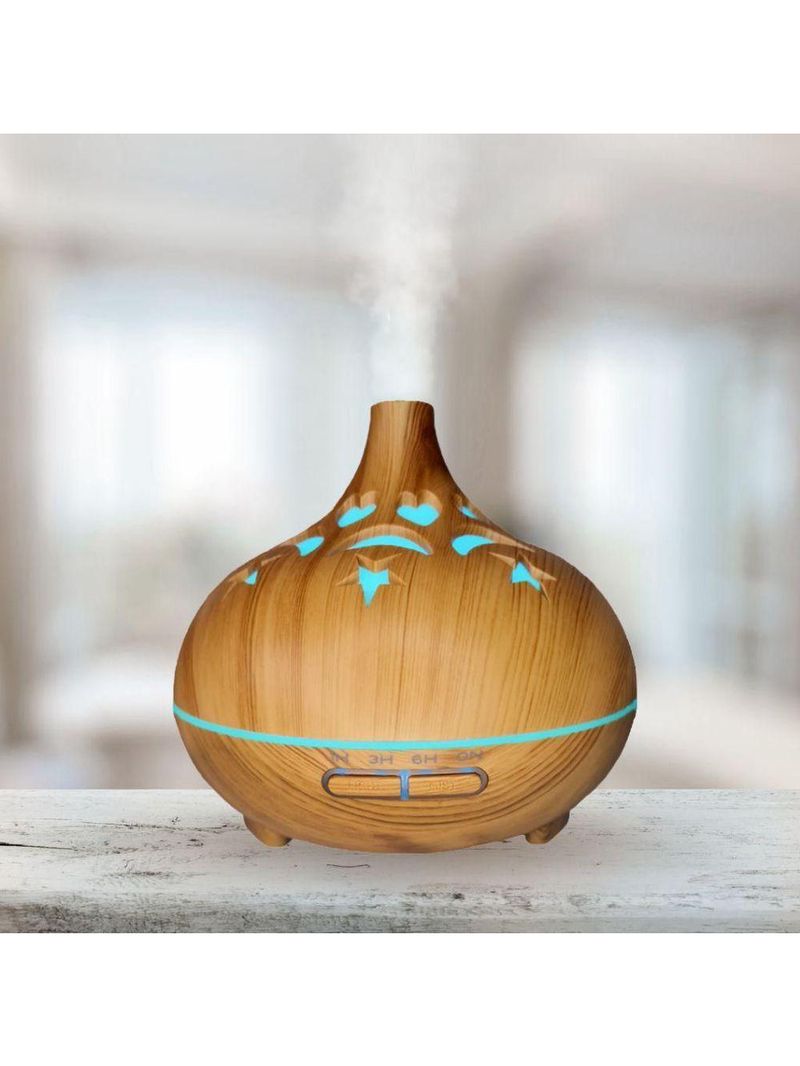 Umidificador De Ar Colorido Com Luminaria Moderno Usb 500 Ml