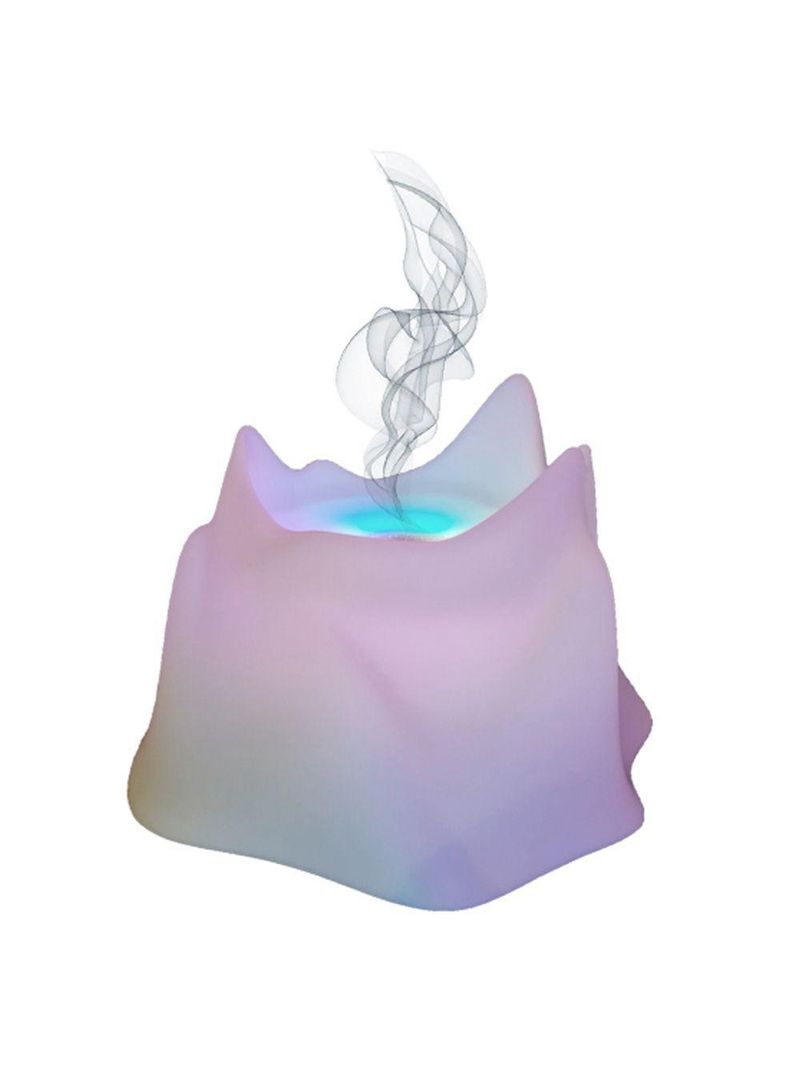 Umidificador De Aromas Com Luz Led 240ml Formato Montanha