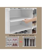 Sapateira Organizador De Roupas Brinquedos Multifuncional Desmontavel Armario 4 Prateleiras Rosa