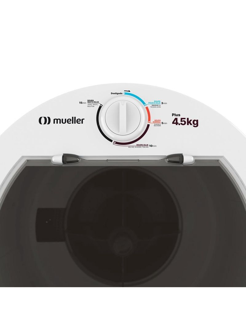 Lavadora Semiautomática Mueller Plus 4,5Kg – Branco – 127V