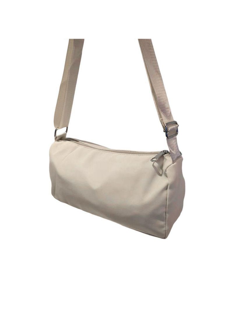 Bolsa Lateral Alça Grossa Transversal Casual Cor:branco