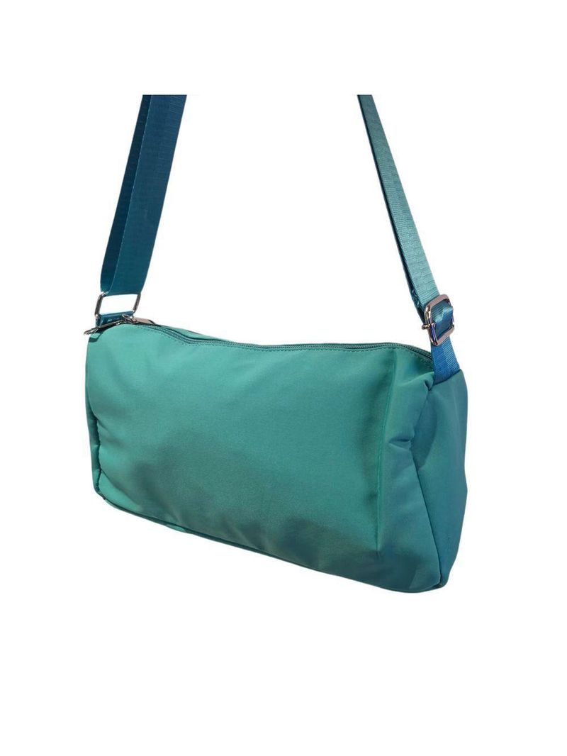 Bolsa Lateral Alça Grossa Transversal Casual Festa Cor:azul