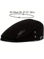 Boina Com Design De Estrela - Tecido Elegante E Não Elástico, Lavável Preto