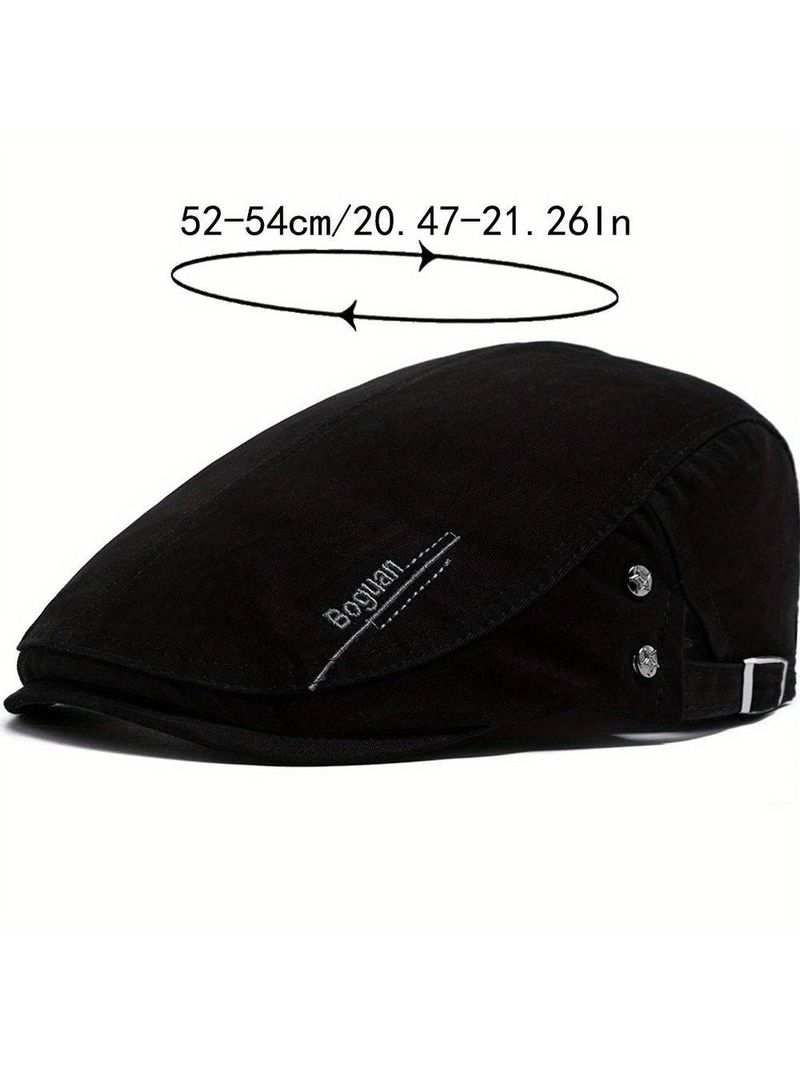 Boina Com Design De Estrela - Tecido Elegante E Não Elástico, Lavável Preto