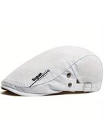 Boina Com Design De Estrela - Tecido Elegante E Não Elástico, Lavável Branco