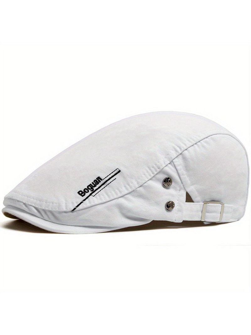 Boina Com Design De Estrela - Tecido Elegante E Não Elástico, Lavável Branco