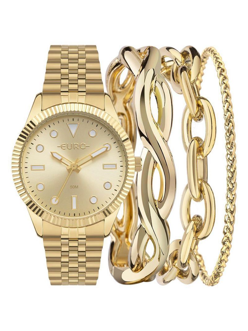 Kit Euro Feminino Soul Dourado Eu2035yxn/k4d