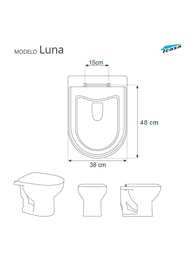 Tampa de Vaso Sanitário Poliéster Decorada Borboleta Luna Transparente – Para Louça Icasa