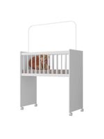 Mini Berço Moisés New Alegria Branco Brilho Com Colchão – Veronez