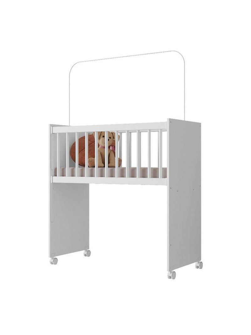 Mini Berço Moisés New Alegria Branco Brilho Com Colchão – Veronez
