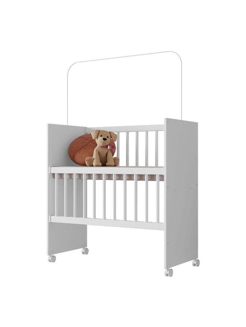Mini Berço Moisés New Alegria Branco Brilho Com Colchão – Veronez