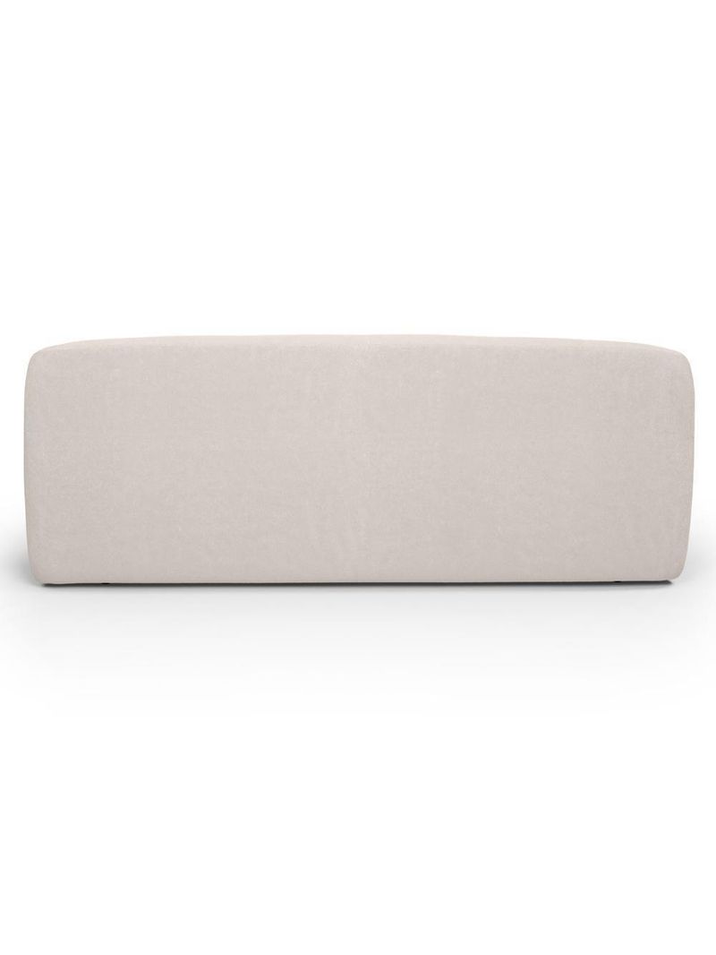 Sofá 2 Lugares Orgânico Para Sala De Estar Living 170cm Heidy F04 Bouclê Bege - Lyam Decor