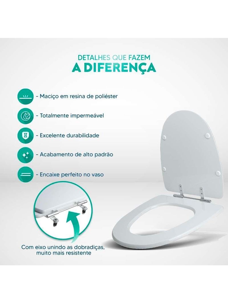 Tampa de Vaso Sanitário Poliéster Decorada Borboleta Aloha Bege – Para Louça Celite
