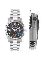 Kit Technos Masculino Militar Prata - 2115tvh-k1a 2115tvh-k1a