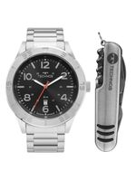 Kit Technos Masculino Militar Prata - 2115tvi-k1p 2115tvi-k1p