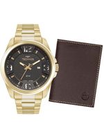 Kit Technos Masculino Militar Dourado - 2117lfg-k1p 2117lfg-k1p